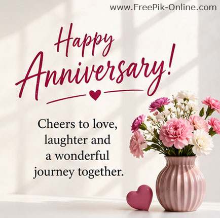 Happy Anniversary!
May your bond grow stronger with each passing year.