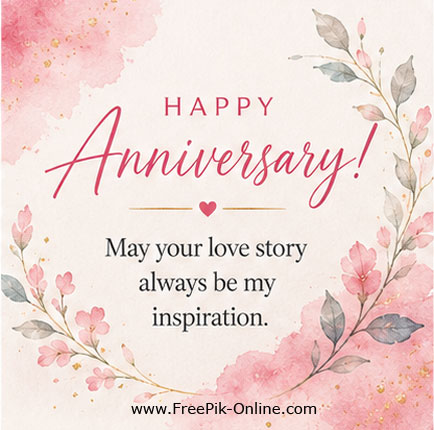 Happy Anniversary!
May your love story always be my inspiration.