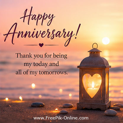 Happy Anniversary!
Thank you for being my today and all of my tomorrows.