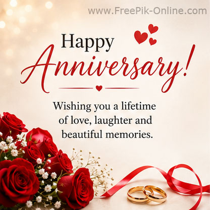 Happy Anniversary! 
Wishing you a lifetime of love, laughter, 
and beautiful memories.