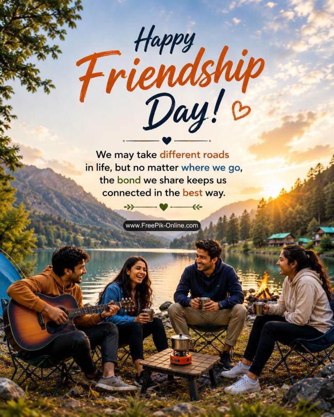 We may take different roads in life, but no matter where we go, the bond we share keeps us connected in the best way. 
Happy Friendship Day!