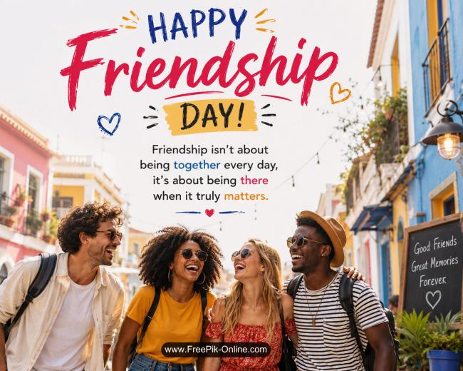 Friendship isn't about being together every day, 
it's about being there when it truly matters. 
Happy Friendship Day!
