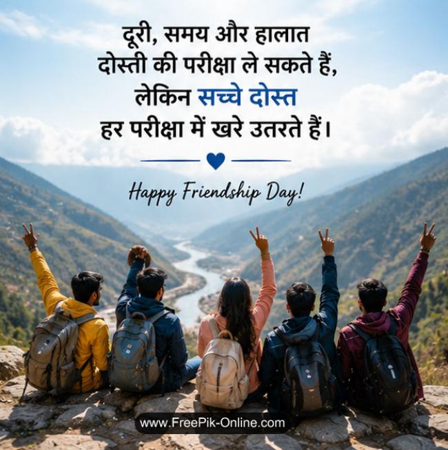 दूरी, समय और हालात दोस्ती की परीक्षा ले सकते हैं, 
लेकिन सच्चे दोस्त हर परीक्षा में खरे उतरते हैं।